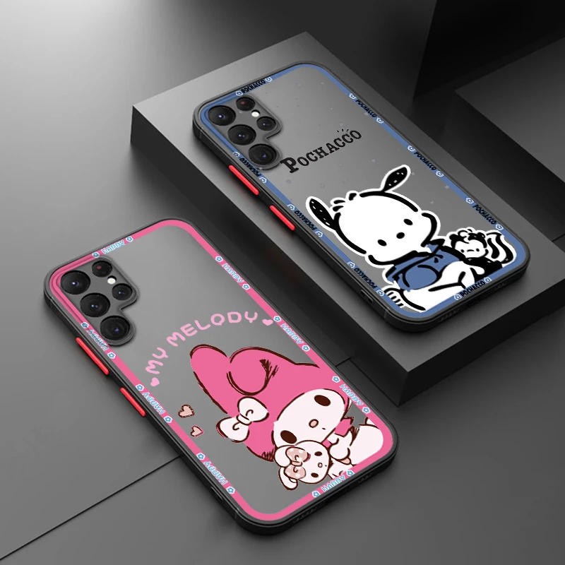Kuromi Melody Cartoon For Samsung Galaxy S24 S23 S22 S21 S20 S10 Note 20 10 FE Plus Ultra Lite Frosted Translucent Phone Case
Kuromi Melody Cartoon For Samsung Galaxy S24 S23 S22 S21 S20 S10 Note 20 10 FE Plus Ultra Lite Frosted Translucent Phone Case