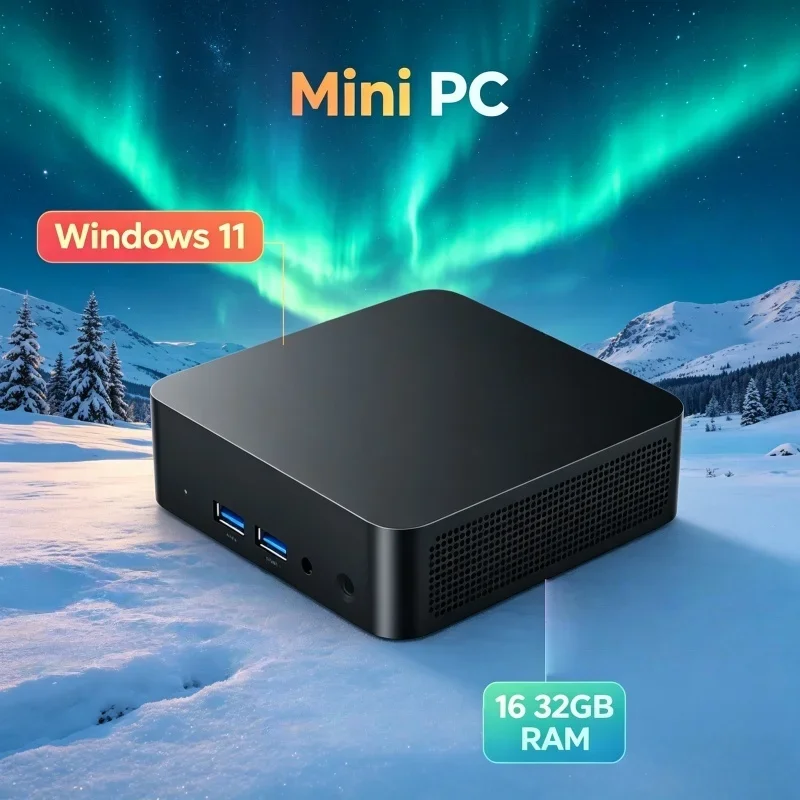 MINI PC Intel N150 Windows 11 16GB 32GB RAM 2TB SSD WIFI6 BT5.2 Mini Gaming Office Study Desktop Computer
MINI PC Intel N150 Windows 11 16GB 32GB RAM 2TB SSD WIFI6 BT5.2 Mini Gaming Office Study Desktop Computer