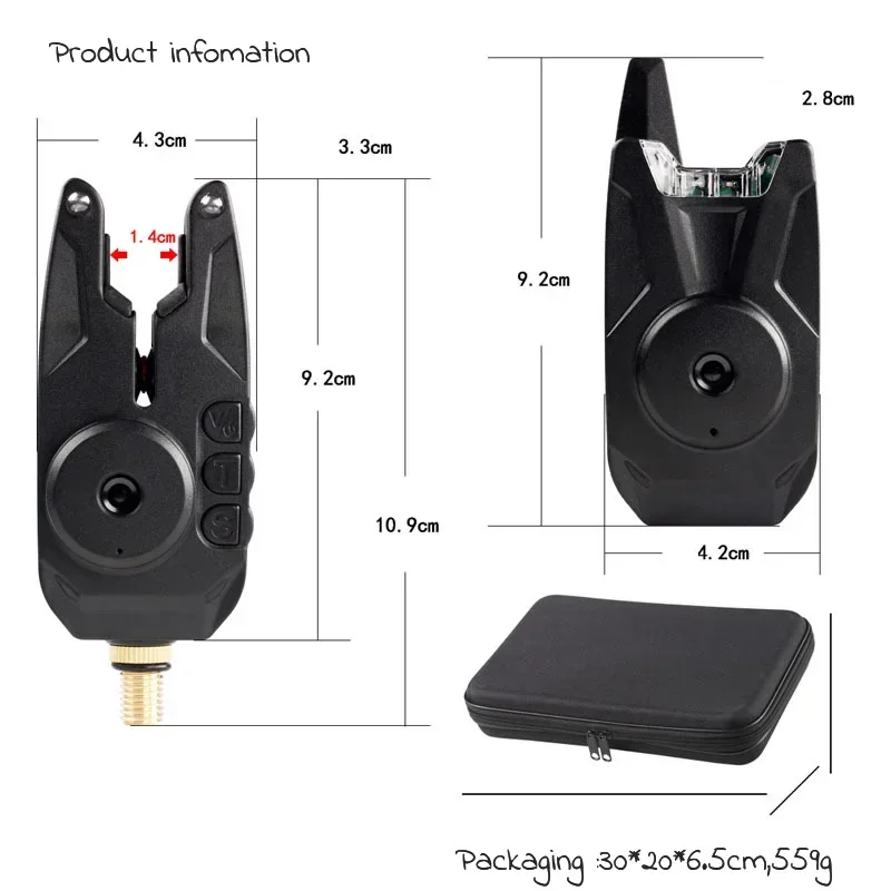 New New JY-80 1+4 Carp Fishing Alarm Set Waterproof Fishing Wireless Bite Alarms Indicator Carp Fishing Tackle
New New JY-80 1+4 Carp Fishing Alarm Set Waterproof Fishing Wireless Bite Alarms Indicator Carp Fishing Tackle