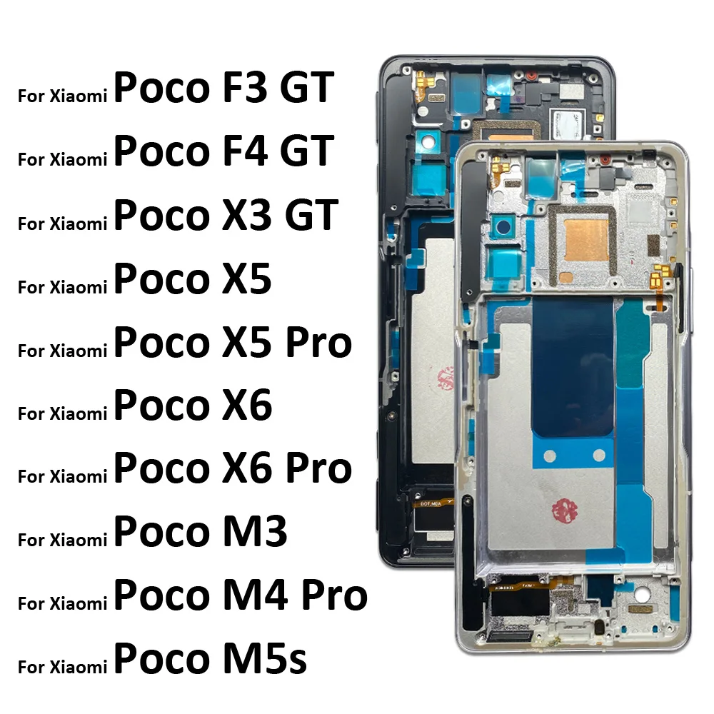 Новый для Xiaomi Poco F3 F4 X3 GT M3 M4 M5s X5 X6 Pro 4G 5G Передний корпус ЖК-рамка Держатель рамки экрана
Новый для Xiaomi Poco F3 F4 X3 GT M3 M4 M5s X5 X6 Pro 4G 5G Передний корпус ЖК-рамка Держатель рамки экрана