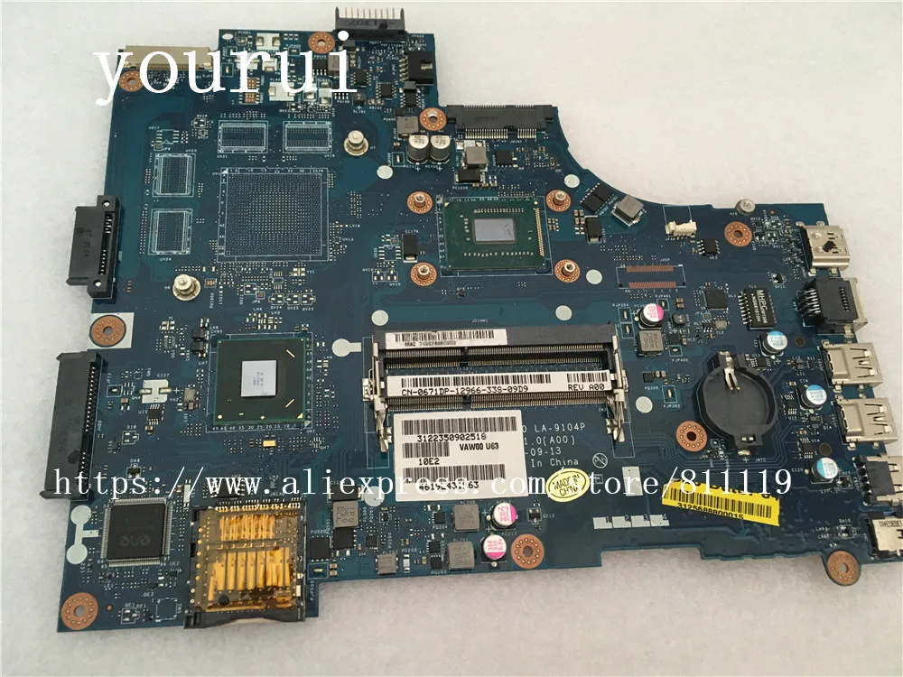 CSRZSZ For Dell Inspiron 3521 5521 Laptop For Motherboard VAW00 LA-9104P CN-0671DP 0671DP 671DP Processor 2117u DDR3 Test ok
CSRZSZ For Dell Inspiron 3521 5521 Laptop For Motherboard VAW00 LA-9104P CN-0671DP 0671DP 671DP Processor 2117u DDR3 Test ok