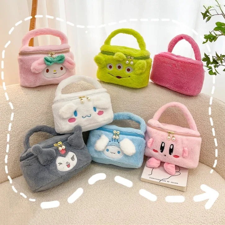 Sanrios Kuromi плюшевая косметичка с милым рисунком HelloKitty для путешествий, жемчужная молния, сумка для хранения принадлежностей, сумка для туалетных принадлежностей, подарок для девочки
Sanrios Kuromi плюшевая косметичка с милым рисунком HelloKitty для путешествий, жемчужная молния, сумка для хранения принадлежностей, сумка для туалетных принадлежностей, подарок для девочки