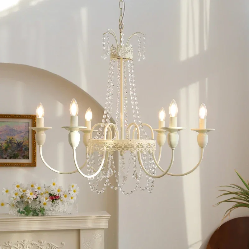2025 French Retro Crystal Chandelier Wall Lamp Princess Room Candle Hanging Lamp Bedroom Bedside Lamps Rustic Style Pendant Ligh
2025 French Retro Crystal Chandelier Wall Lamp Princess Room Candle Hanging Lamp Bedroom Bedside Lamps Rustic Style Pendant Ligh