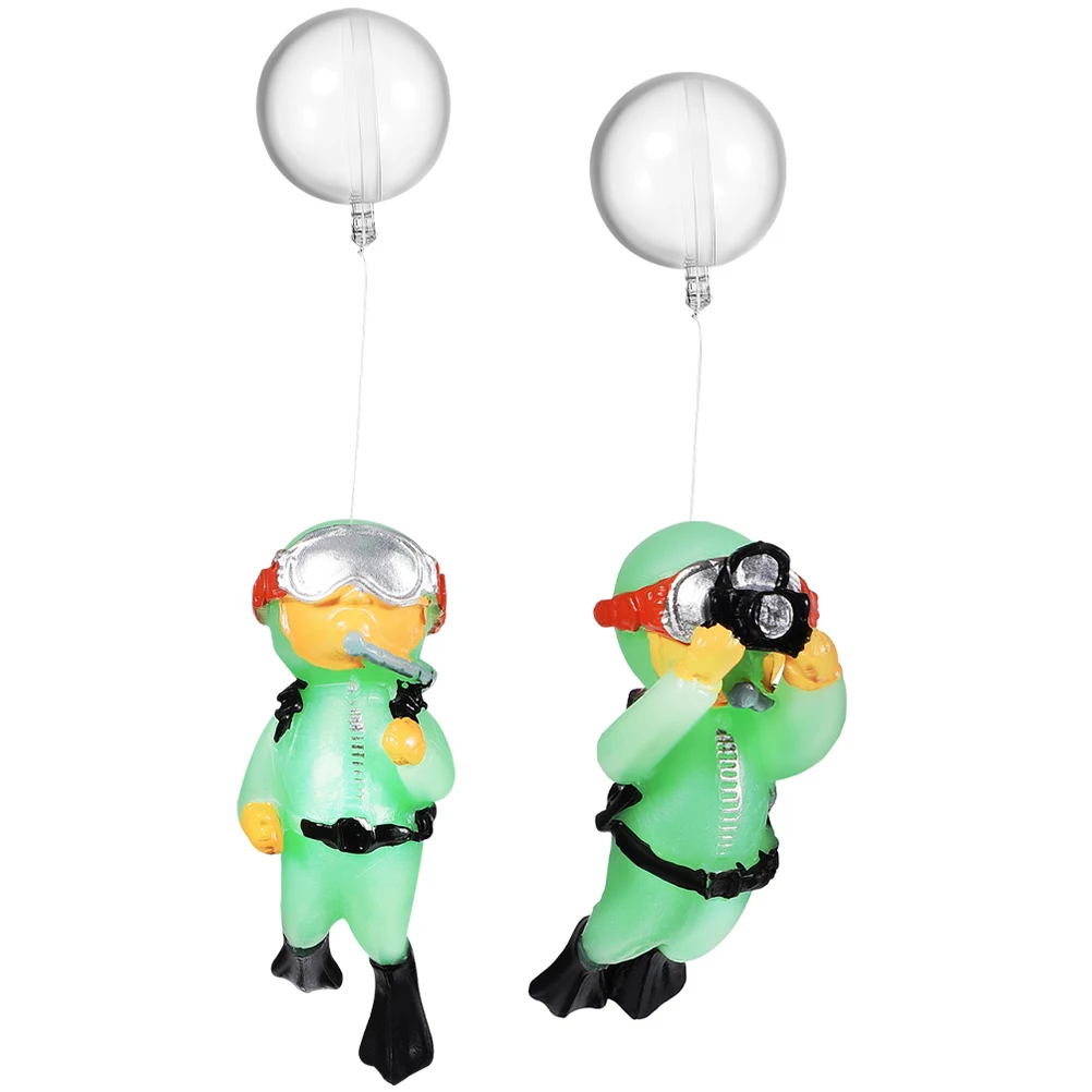 2pcs Night Light Green Diver Decorations for Fish Tank Aquarium Supplies Floating Glow in Dark Material
2pcs Night Light Green Diver Decorations for Fish Tank Aquarium Supplies Floating Glow in Dark Material