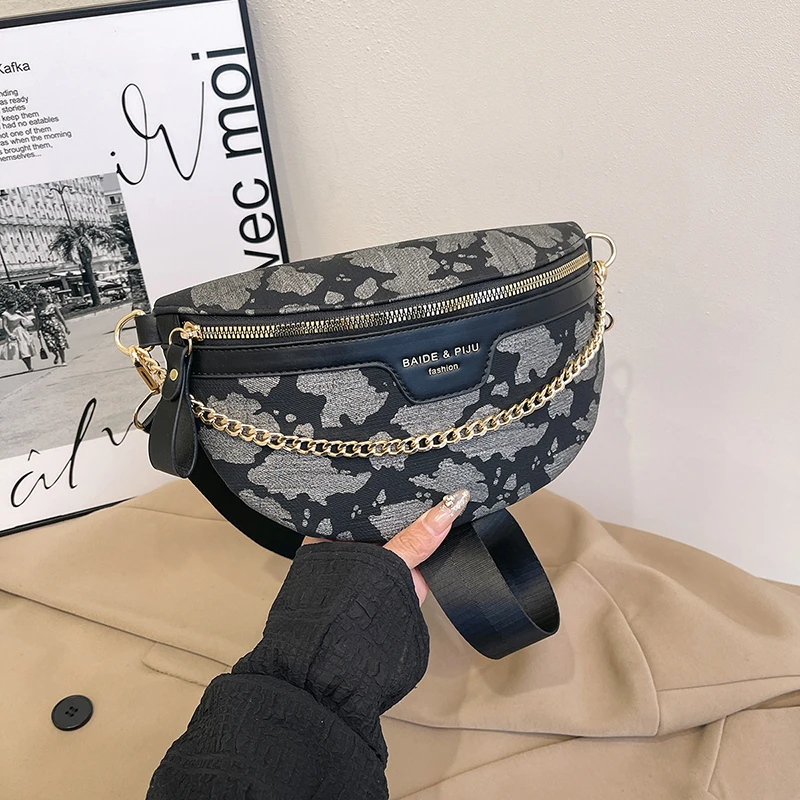 Chain Waist Bag Leisure Travel Crossbody Chest Bag For Women Designer Saddle Shoulder Bag Female Anti theft Belt Bag
Chain Waist Bag Leisure Travel Crossbody Chest Bag For Women Designer Saddle Shoulder Bag Female Anti theft Belt Bag