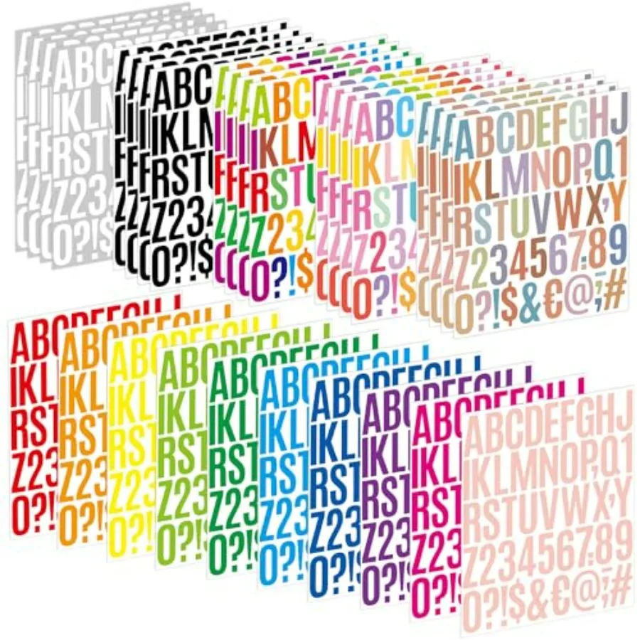 Letter Stickers 30 Sheets 500 PCS Large Alphabet Stickers 2 Inch Vinyl Self Adhesive Stick on Sticker for Water Bottles Cup Mai
Letter Stickers 30 Sheets 500 PCS Large Alphabet Stickers 2 Inch Vinyl Self Adhesive Stick on Sticker for Water Bottles Cup Mai