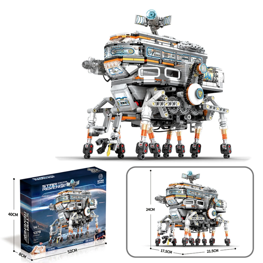 Space Wars Walking Science Station Machine Building Set, Remote Control Space Toy, Creative Gift for Adults Kids 12+, 1378 Pcs
Space Wars Walking Science Station Machine Building Set, Remote Control Space Toy, Creative Gift for Adults Kids 12+, 1378 Pcs