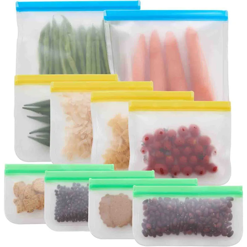 3/5pcs Silicone Food Storage Bag Reusable Up Zip Shut Bag Leakproof Fresh Bag Food Storage Bag Fresh Wrap Ziplock Bag
3/5pcs Silicone Food Storage Bag Reusable Up Zip Shut Bag Leakproof Fresh Bag Food Storage Bag Fresh Wrap Ziplock Bag