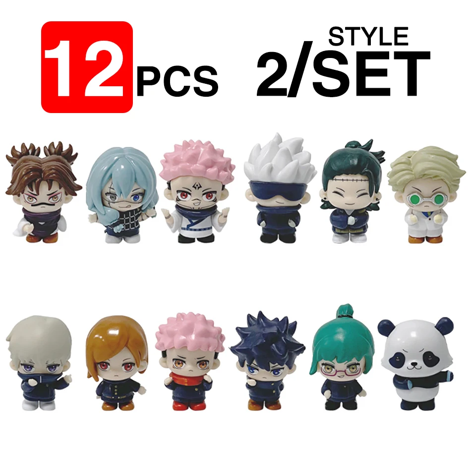 12Pcs Anime Action Figure Kaisen Figure Q Version Satoru Gojo Itadori Yuji Fushiguro Megumi Kugisaki Model Car Decora Gift Toy
12Pcs Anime Action Figure Kaisen Figure Q Version Satoru Gojo Itadori Yuji Fushiguro Megumi Kugisaki Model Car Decora Gift Toy