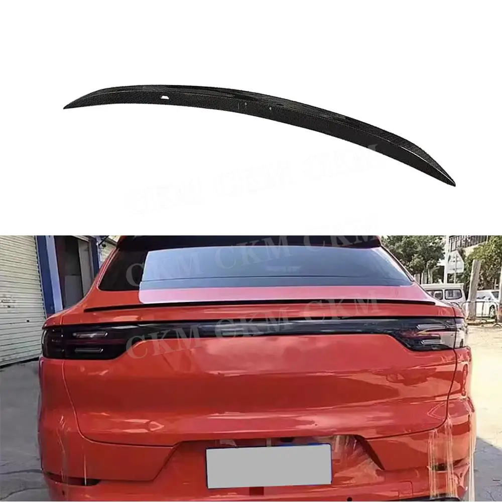 CKMUUER углеродное волокно для Porsche Cayenne Standard/Sport 2022, автомобильный спойлер, аксессуары, FRP, черный задний багажник, спойлер с уткой, крыло 
CKMUUER углеродное волокно для Porsche Cayenne Standard/Sport 2022, автомобильный спойлер, аксессуары, FRP, черный задний багажник, спойлер с уткой, крыло