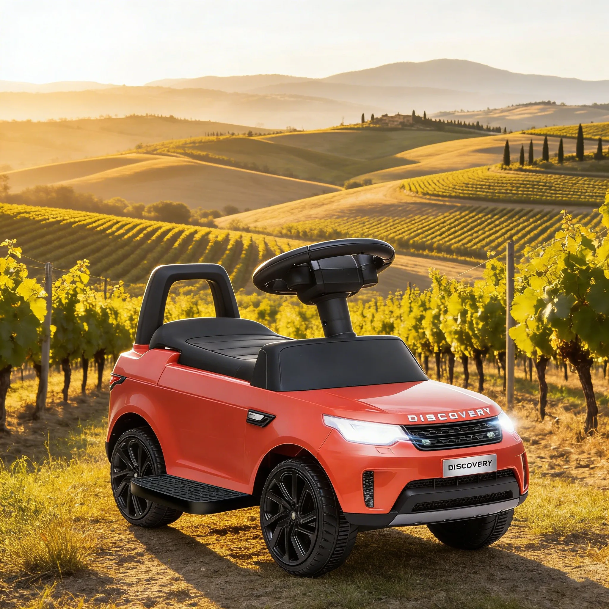 Детский электромобиль Land Rover 6V, красный, с функцией толкания, для малышей, 2 в 1, с музыкой, звуковым сигналом и фарами, для детей от 18 до 60 месяцев
Детский электромобиль Land Rover 6V, красный, с функцией толкания, для малышей, 2 в 1, с музыкой, звуковым сигналом и фарами, для детей от 18 до 60 месяцев