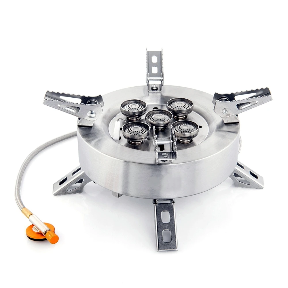 Strong Firepower 5-Core Burner Camping Gas Stove Portable Tourist Gas Burner Windproof Outdoor Stoves Picnic Barbecue Furnace
Strong Firepower 5-Core Burner Camping Gas Stove Portable Tourist Gas Burner Windproof Outdoor Stoves Picnic Barbecue Furnace