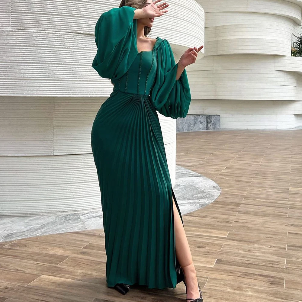 Customized Jersey Straight Sequined Evening Dress V-Neck Side Slit Floor Length Long Sleeves Sweep Train Vestidos de f
Customized Jersey Straight Sequined Evening Dress V-Neck Side Slit Floor Length Long Sleeves Sweep Train Vestidos de f