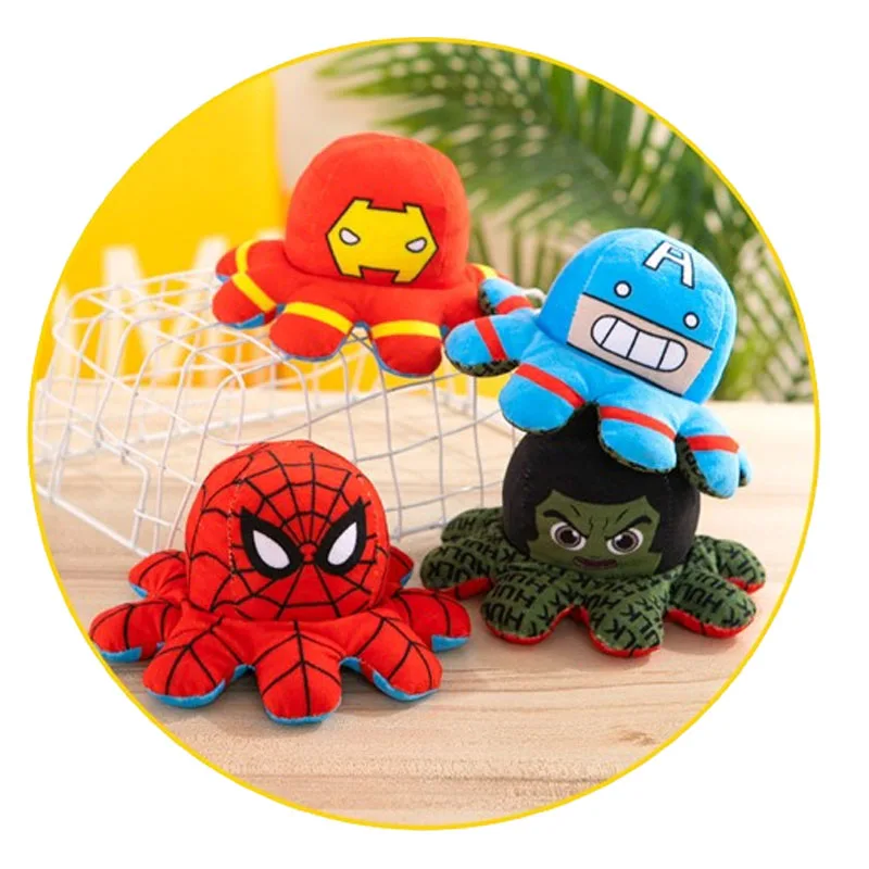 New model Spiderman Plush Iron Man Captain America Hulk Octopus That Can Be Flipped Creative Cartoon Toy Gift
New model Spiderman Plush Iron Man Captain America Hulk Octopus That Can Be Flipped Creative Cartoon Toy Gift