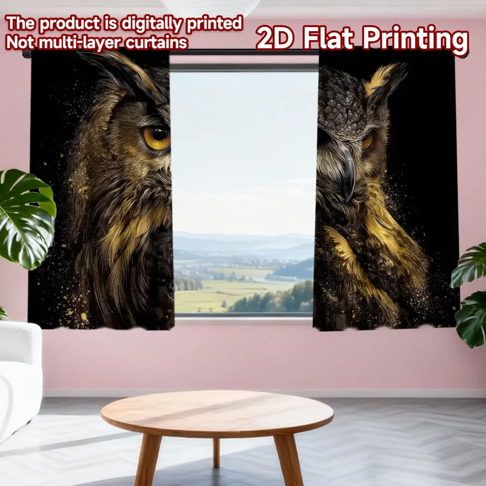 2D flat printing 2pcs Party Curtains Golden Owl Portrait(1) Digital Printed Polyester Drapes Festive Curtains Perfect for
2D flat printing 2pcs Party Curtains Golden Owl Portrait(1) Digital Printed Polyester Drapes Festive Curtains Perfect for