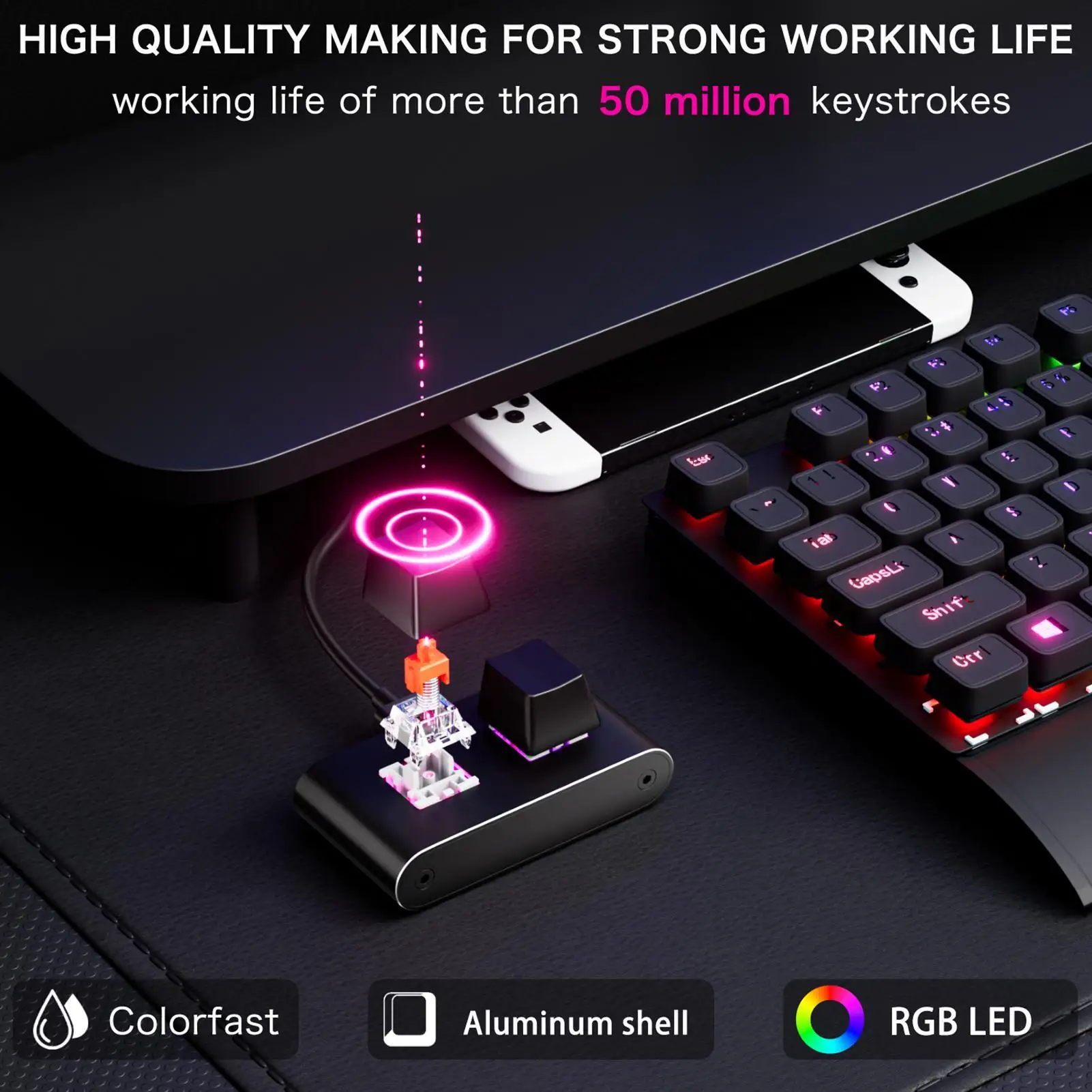 Programmable Keyboard Aluminum Wired Keypad 5-Character Setting Macro Keyboard For Office Game Graphic Design Live Streaming
Programmable Keyboard Aluminum Wired Keypad 5-Character Setting Macro Keyboard For Office Game Graphic Design Live Streaming