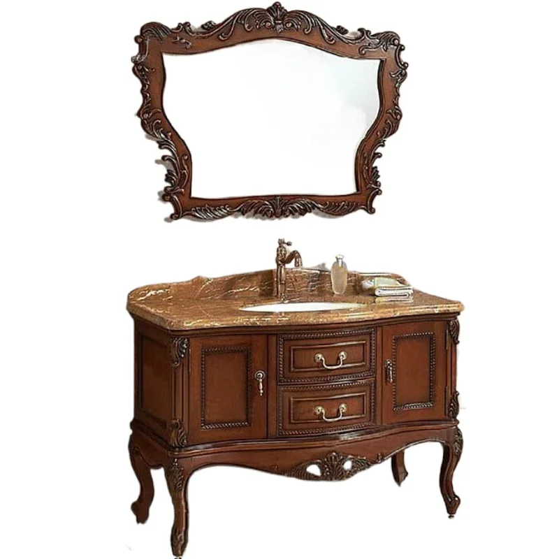*Oak antique cabinet Solid wood hand wash basin cabinet Floor-to-ceiling European bathroom
*Oak antique cabinet Solid wood hand wash basin cabinet Floor-to-ceiling European bathroom