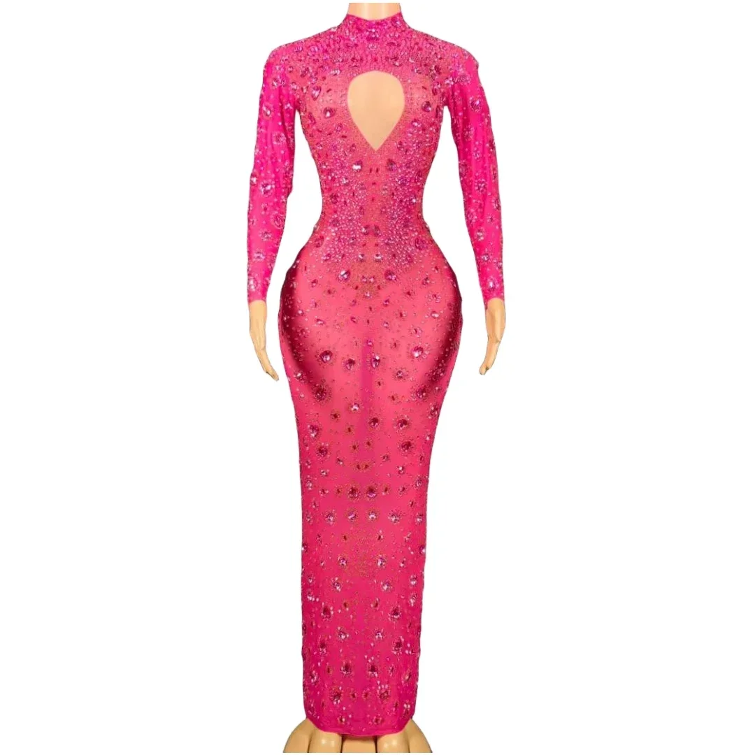 Birthday Wedding Evening Night Clubbing Goddess Shinning Long Dress For Women Hot Drilling Las Vegas Showgirl Celebrate Dresses
Birthday Wedding Evening Night Clubbing Goddess Shinning Long Dress For Women Hot Drilling Las Vegas Showgirl Celebrate Dresses