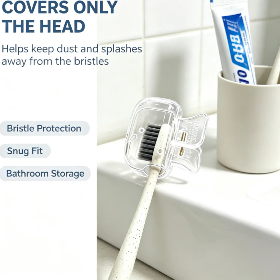 4 Pack Toothbrush Head Covers Travel Toothbrush Protector Cap Plastic Protective Portable Clip for Bathroom, Household Travel, Camping, School, Business
4 Pack Toothbrush Head Covers Travel Toothbrush Protector Cap Plastic Protective Portable Clip for Bathroom, Household Travel, Camping, School, Business
