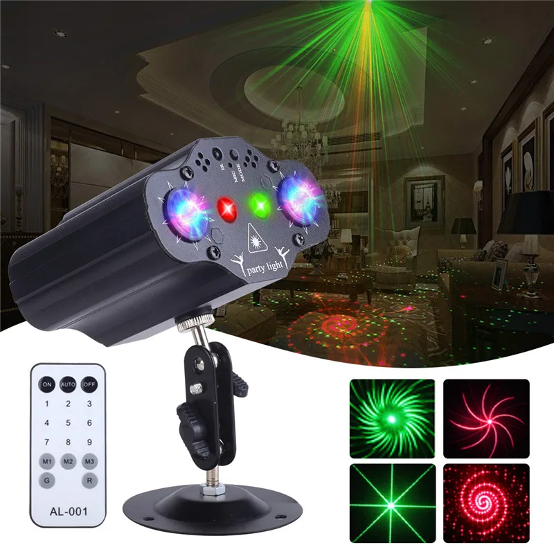 Party DJ Stage Light Laser Pattern Projector LED Sound Control Red Green Disco Strobe Lamp Christmas Karaoke Wedding Home Decor
Party DJ Stage Light Laser Pattern Projector LED Sound Control Red Green Disco Strobe Lamp Christmas Karaoke Wedding Home Decor