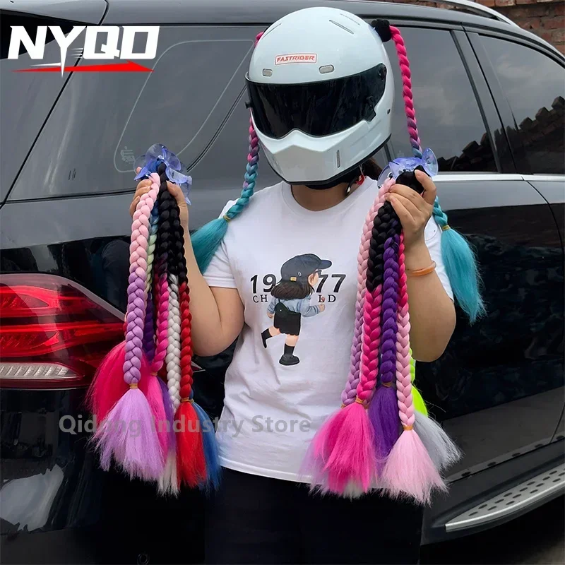 1 Pair Punk Style Motorcycle Helmet Dreadlocks famels Helmet Dreadlocks Ponytail Braid Motocross Bicycle Helmets red Hair Decor
1 Pair Punk Style Motorcycle Helmet Dreadlocks famels Helmet Dreadlocks Ponytail Braid Motocross Bicycle Helmets red Hair Decor