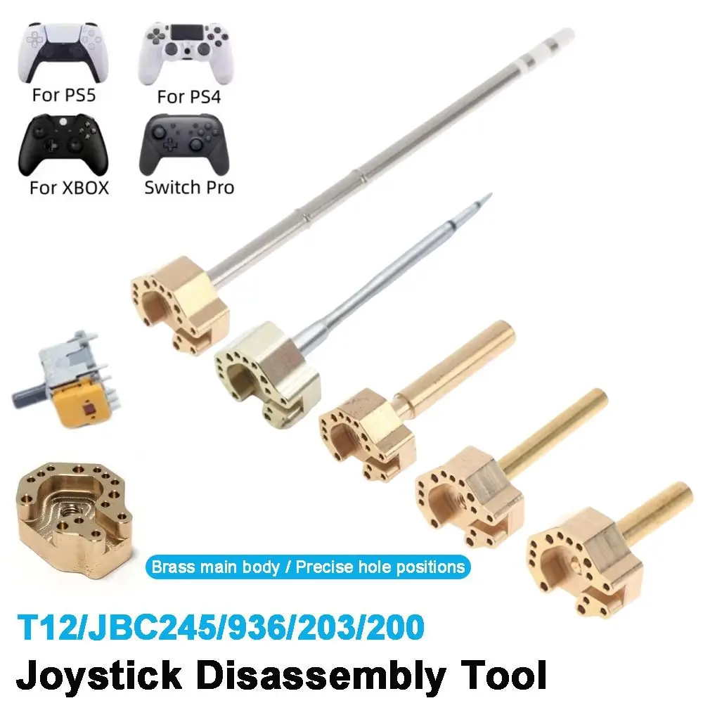1 Set T12/JBC245/936/203/200 Joystick Disassembly Tool Heating Core Brass Repair Tool Kit for Xbox PS4 PS5 Switch Pro
1 Set T12/JBC245/936/203/200 Joystick Disassembly Tool Heating Core Brass Repair Tool Kit for Xbox PS4 PS5 Switch Pro