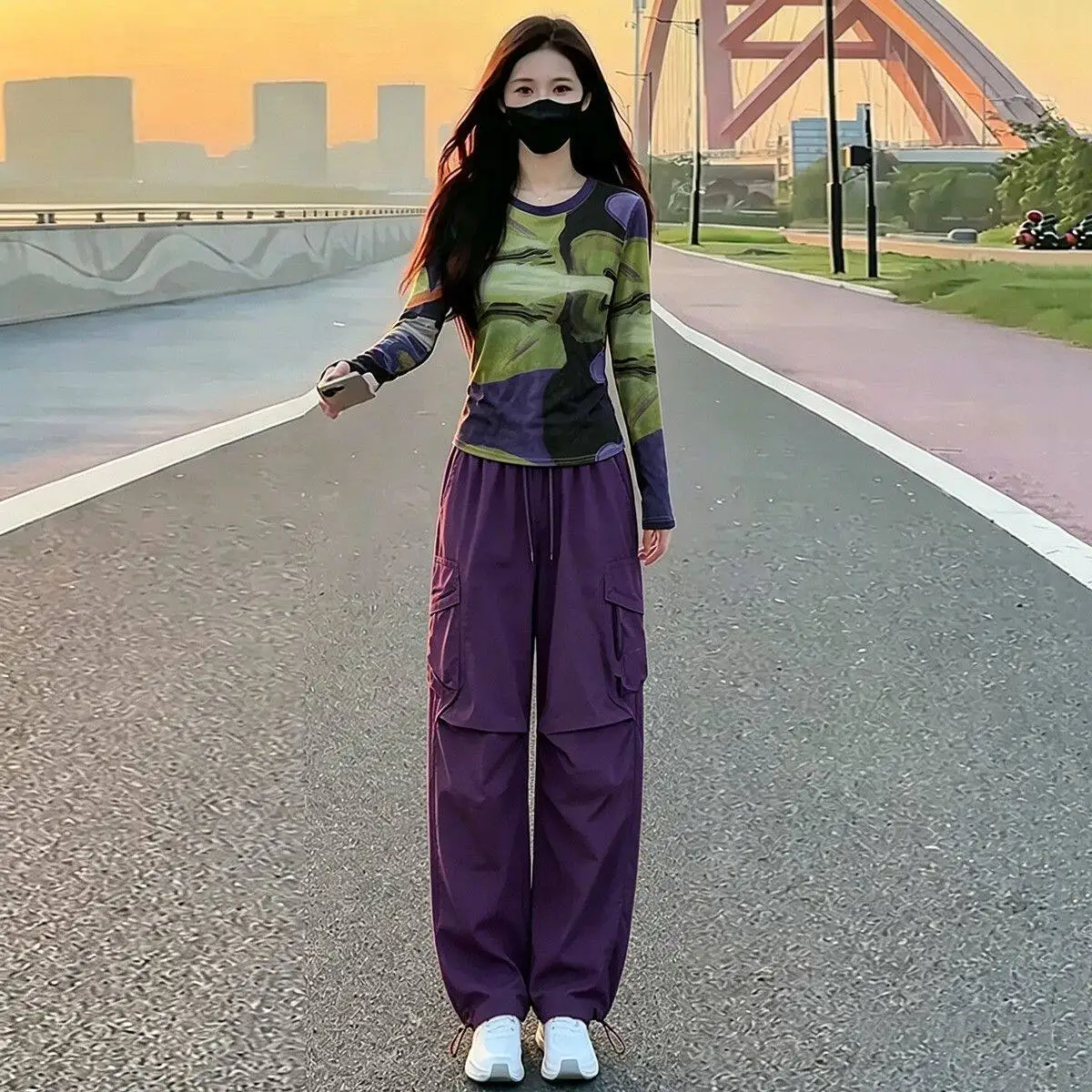 High-End Casual Sportswear Set Women's Spring Summer New Gradient Top Wide Leg Pants Two-Piece Set Fashionable Workwear
High-End Casual Sportswear Set Women's Spring Summer New Gradient Top Wide Leg Pants Two-Piece Set Fashionable Workwear