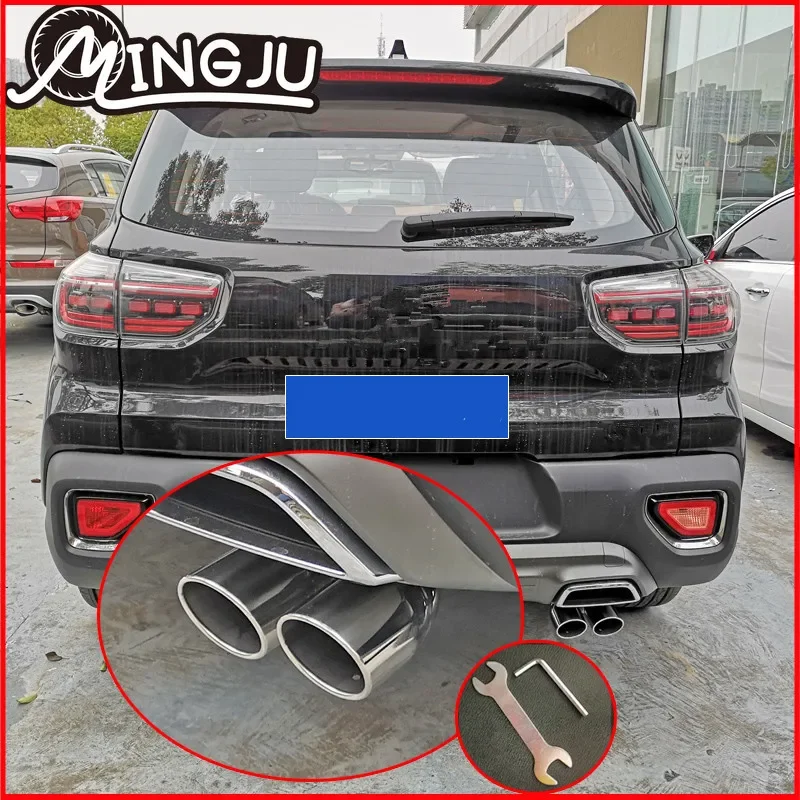 Наконечники выхлопной трубы из нержавеющей стали для KIA Sportage R 2018 2019, стильная накладка, аксессуары, автозапчасти, хорошие
Наконечники выхлопной трубы из нержавеющей стали для KIA Sportage R 2018 2019, стильная накладка, аксессуары, автозапчасти, хорошие
