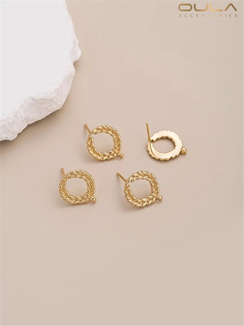 14K Gold-Color Plated Wheat Ear Studs with Hanging 925 Silver Needle Handmade Diy Pearl Fringe Fashion Earrings Material
14K Gold-Color Plated Wheat Ear Studs with Hanging 925 Silver Needle Handmade Diy Pearl Fringe Fashion Earrings Material