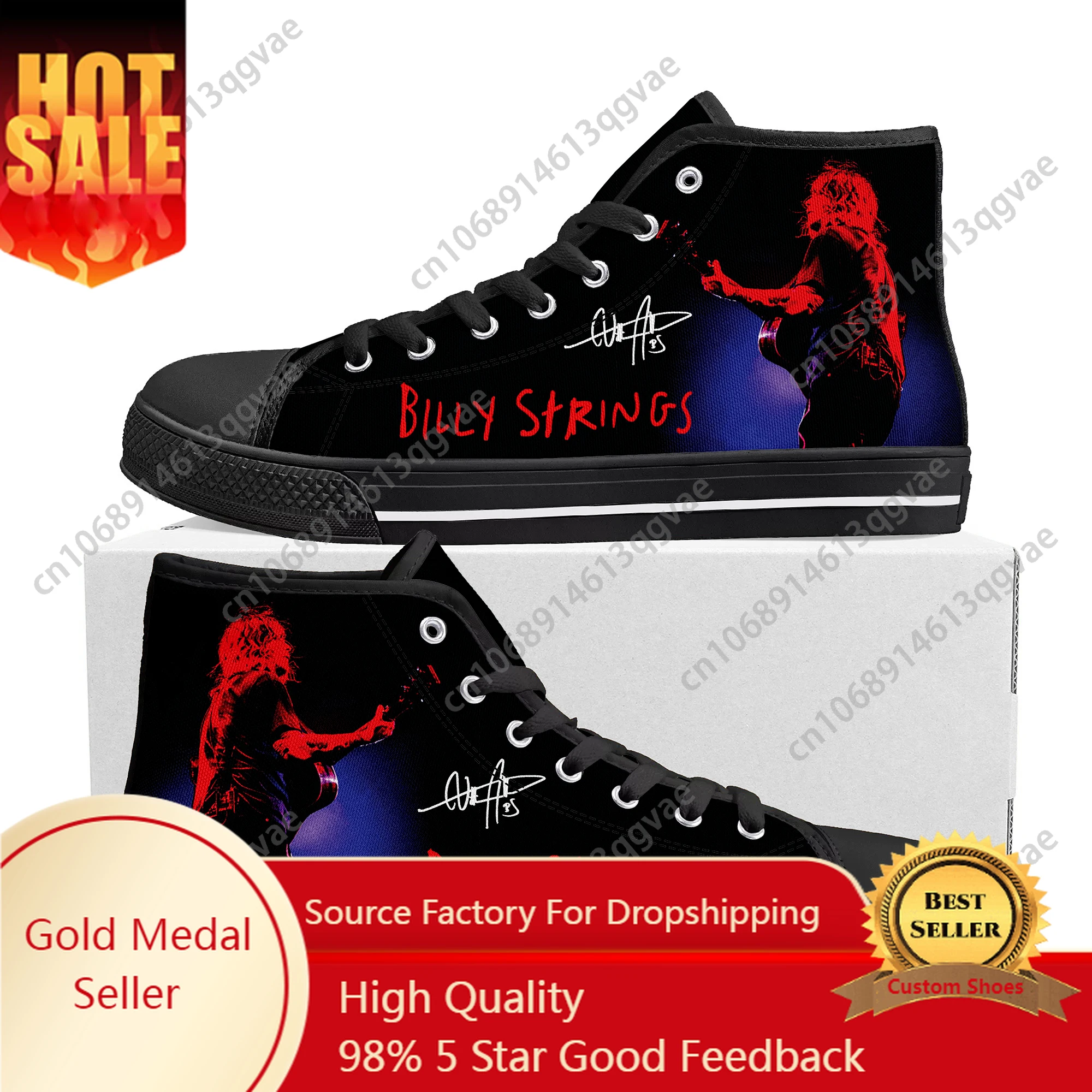 Billy Music Strings American Guitarist High Top High Quality Sneakers Mens Womens Teenager Canvas Sneaker Custom Couple Shoes
Billy Music Strings American Guitarist High Top High Quality Sneakers Mens Womens Teenager Canvas Sneaker Custom Couple Shoes