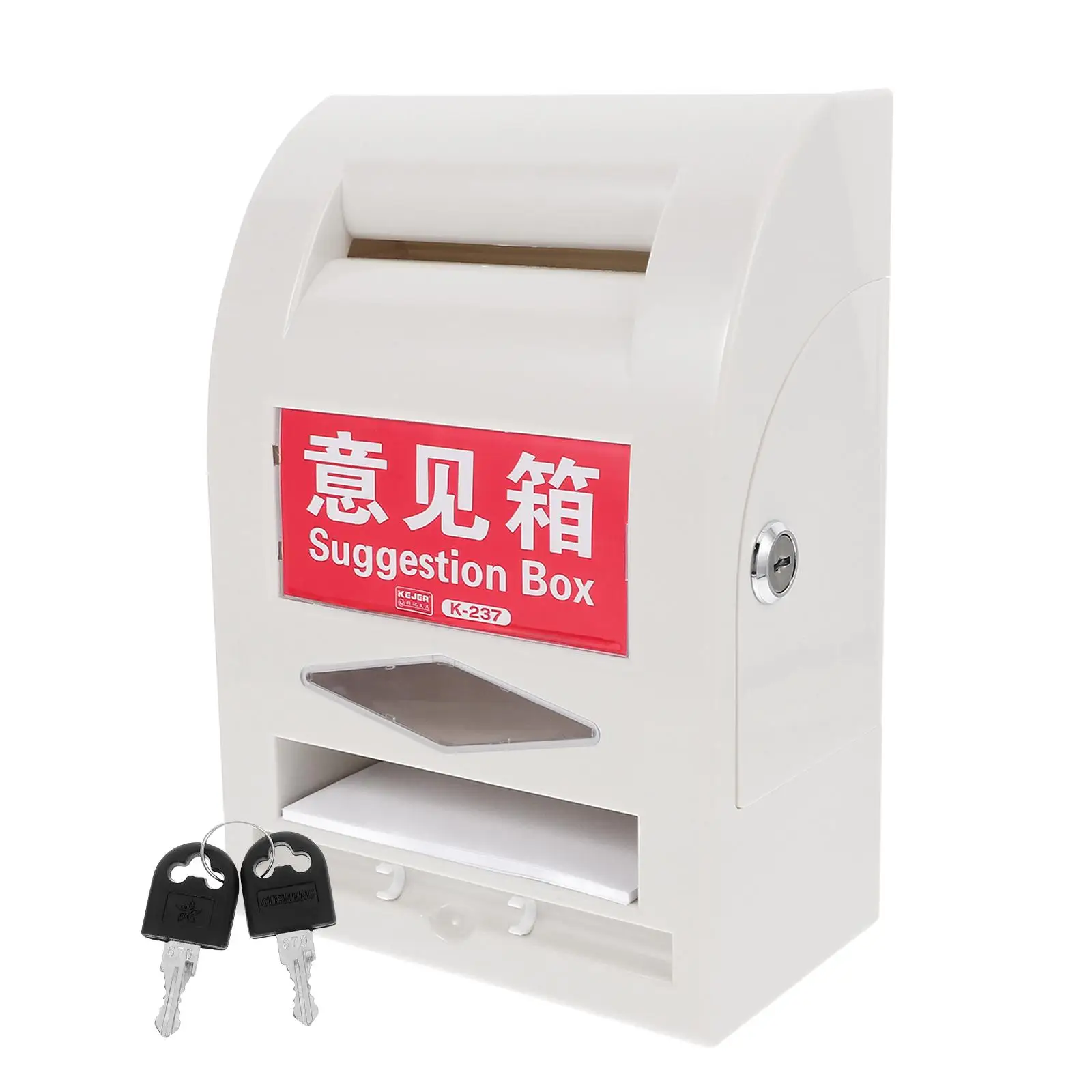 Wall Mount Mailbox with Lock Key Outdoor Apartment Mailboxes for Letters Newspapers Secure Waterproof White Design
Wall Mount Mailbox with Lock Key Outdoor Apartment Mailboxes for Letters Newspapers Secure Waterproof White Design