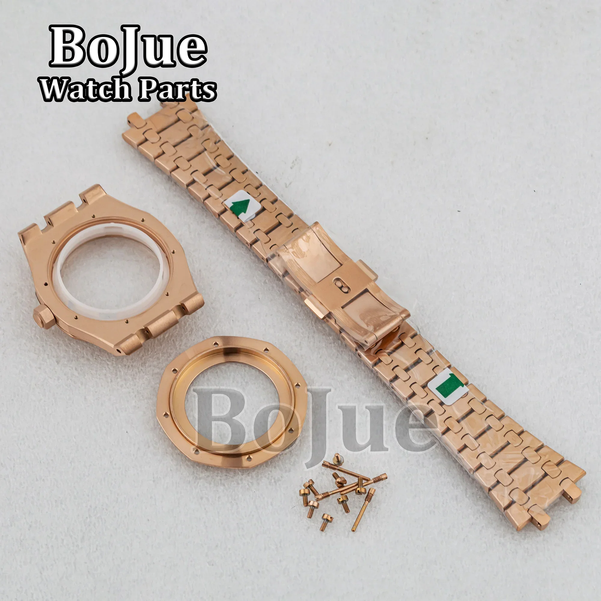 41mm Rose Gold PVD Watch Case Strap Bracelet Parts For Mod OAK nh35 nh36 Movement 31.8mm Dial Waterproof Sapphire Crystal Glass
41mm Rose Gold PVD Watch Case Strap Bracelet Parts For Mod OAK nh35 nh36 Movement 31.8mm Dial Waterproof Sapphire Crystal Glass