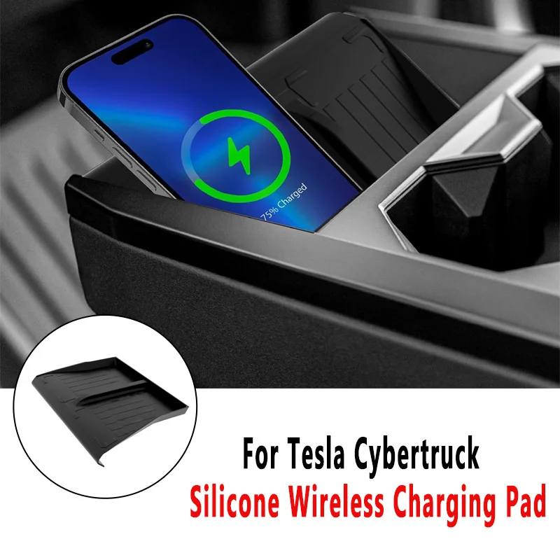 For Tesla Cybertruck Central Control Silicone Wireless Charging Pad Car Anti-slid Mat Automobile Decorative Accessories
For Tesla Cybertruck Central Control Silicone Wireless Charging Pad Car Anti-slid Mat Automobile Decorative Accessories