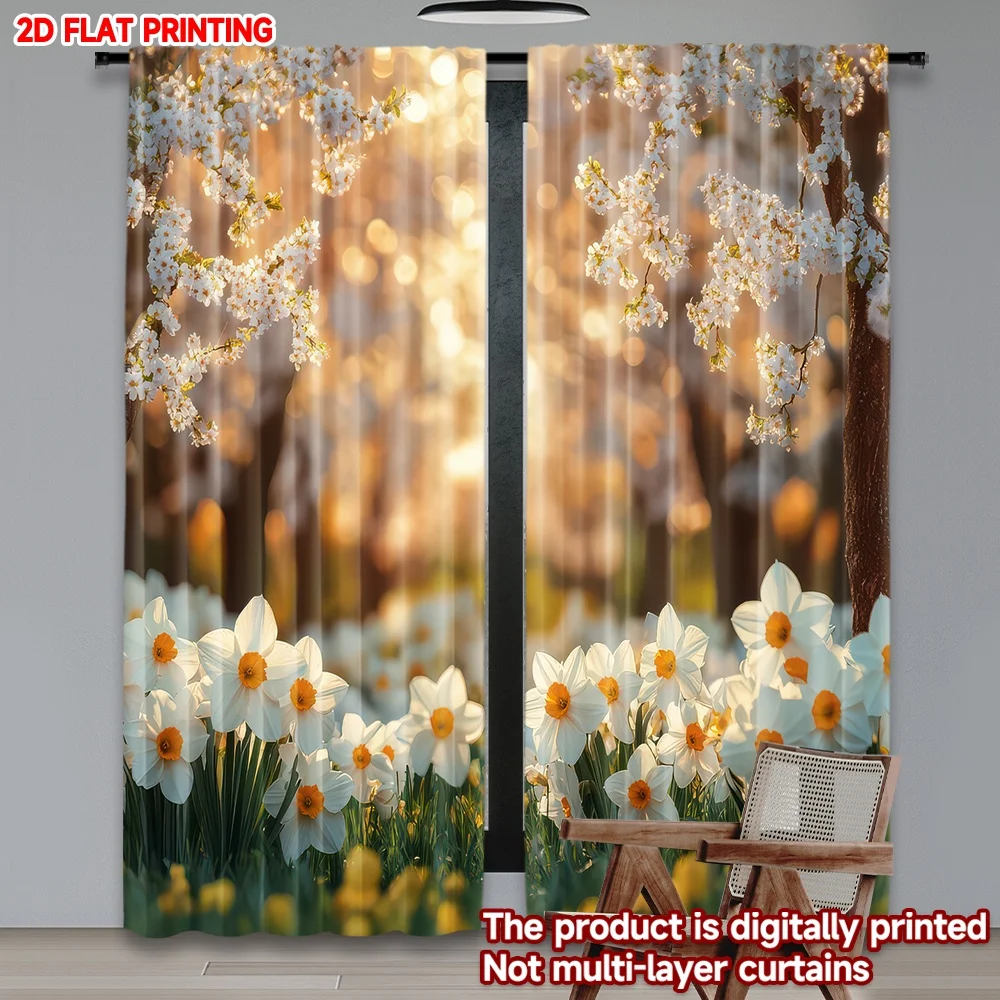 2D flat printing 2pcs Curtains Spring Cherry Blossom Pathway Digital Printed Polyester Drapes All Season Party & Holiday Decor
2D flat printing 2pcs Curtains Spring Cherry Blossom Pathway Digital Printed Polyester Drapes All Season Party & Holiday Decor