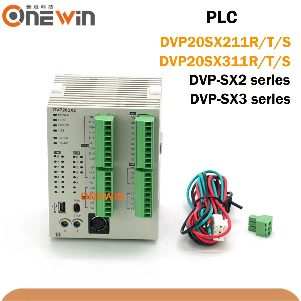 Delta PLC Controller DVP20SX211R DVP20SX211T DVP20SX211S DVP20SX311R DVP20SX311T DVP20SX311S Module DVP-SX2 SX3 Series
Delta PLC Controller DVP20SX211R DVP20SX211T DVP20SX211S DVP20SX311R DVP20SX311T DVP20SX311S Module DVP-SX2 SX3 Series