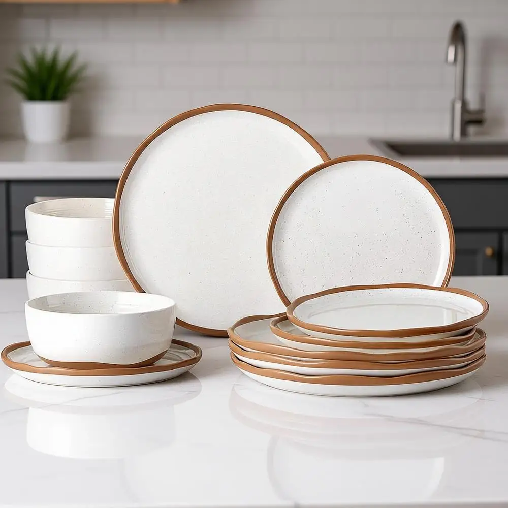 12-Piece Dinnerware Set, Scratch-Resistant, Dishwasher and Microwave Safe, Vanilla White
12-Piece Dinnerware Set, Scratch-Resistant, Dishwasher and Microwave Safe, Vanilla White