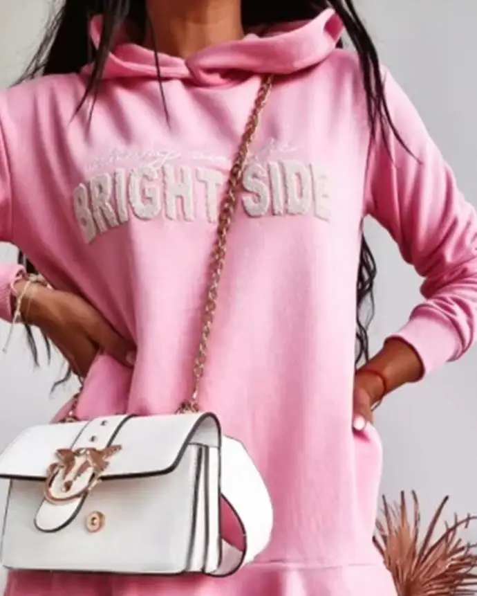 Womens Dresses Autumn Winter 2025 Letter Pattern Long Sleeve Ruffle Hem Dress Casual Pocket Design Hoodie Sweatshirt Dress
Womens Dresses Autumn Winter 2025 Letter Pattern Long Sleeve Ruffle Hem Dress Casual Pocket Design Hoodie Sweatshirt Dress