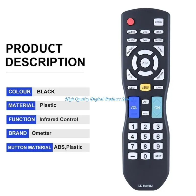 U2JE New LD100RM Remote Replaced Remote Control fit for JVC LCD RMT-11 C2020 RM-C1280 C1313 C1331 RM-C1920 , Black
U2JE New LD100RM Remote Replaced Remote Control fit for JVC LCD RMT-11 C2020 RM-C1280 C1313 C1331 RM-C1920 , Black