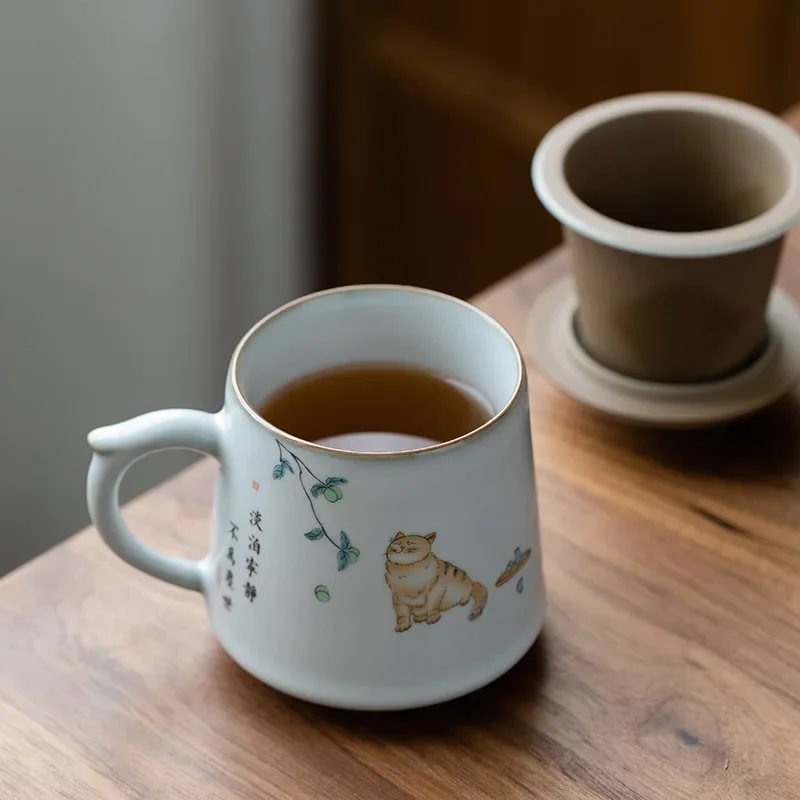 Керамические чайные кружки LUWU с фильтрами, кофейные чашки, китайская посуда для напитков, 380 мл
Керамические чайные кружки LUWU с фильтрами, кофейные чашки, китайская посуда для напитков, 380 мл