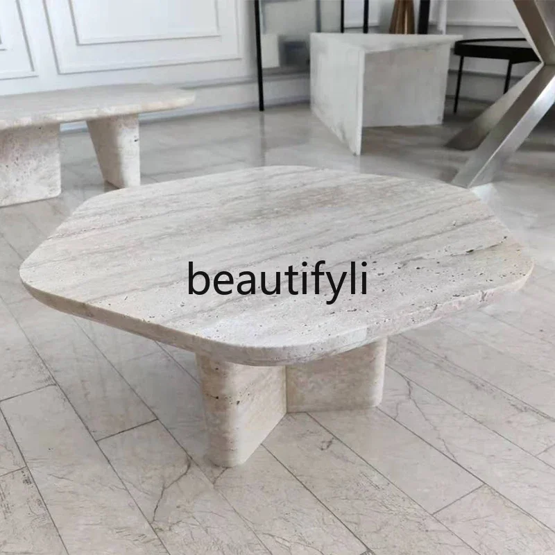 a16 Light luxury natural travertine coffee table living room creative tea table marble designer coffee table
a16 Light luxury natural travertine coffee table living room creative tea table marble designer coffee table