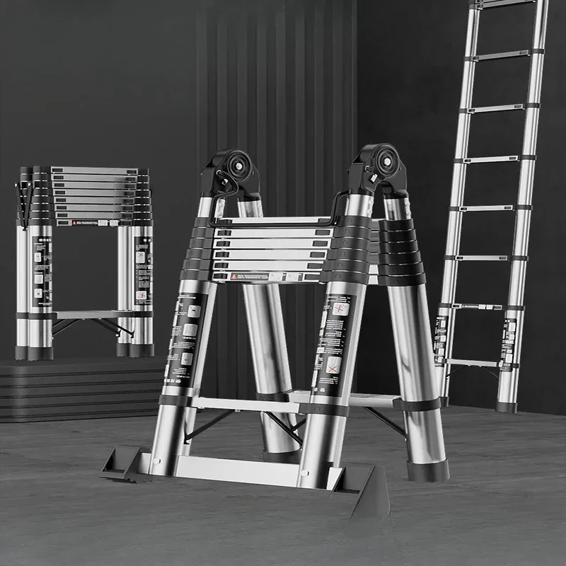Multi-Use Stainless Steel Telescopic Ladder Herringbone Folding Design Portable Ladder for Home Garden and Office
Multi-Use Stainless Steel Telescopic Ladder Herringbone Folding Design Portable Ladder for Home Garden and Office