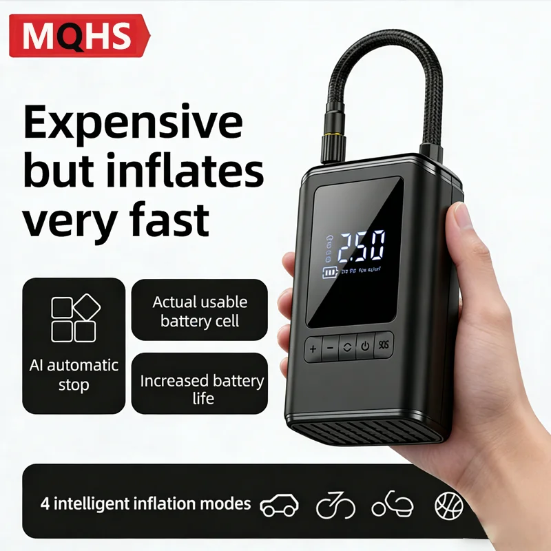 Portable Motorcycle Electric Air Pump 150PSI Wireless Tire Inflator Air Compressor for Bicycles Balls Cars Outdoor Sports Gear
Portable Motorcycle Electric Air Pump 150PSI Wireless Tire Inflator Air Compressor for Bicycles Balls Cars Outdoor Sports Gear