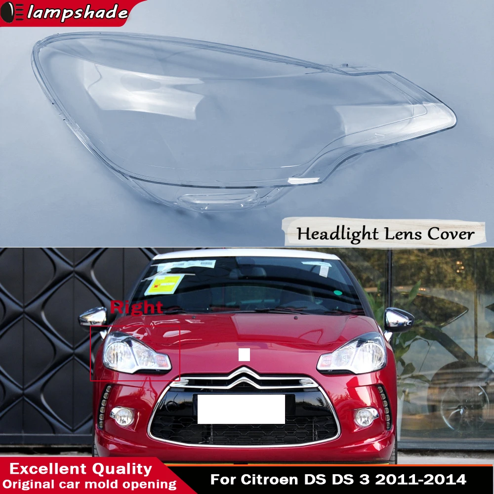 Car Front Headlight Cover Clear Light Glass Shell Head Mask Headlamp Transparent Lampshade Cover For Citroen DS DS 3 2011 - 2014
Car Front Headlight Cover Clear Light Glass Shell Head Mask Headlamp Transparent Lampshade Cover For Citroen DS DS 3 2011 - 2014