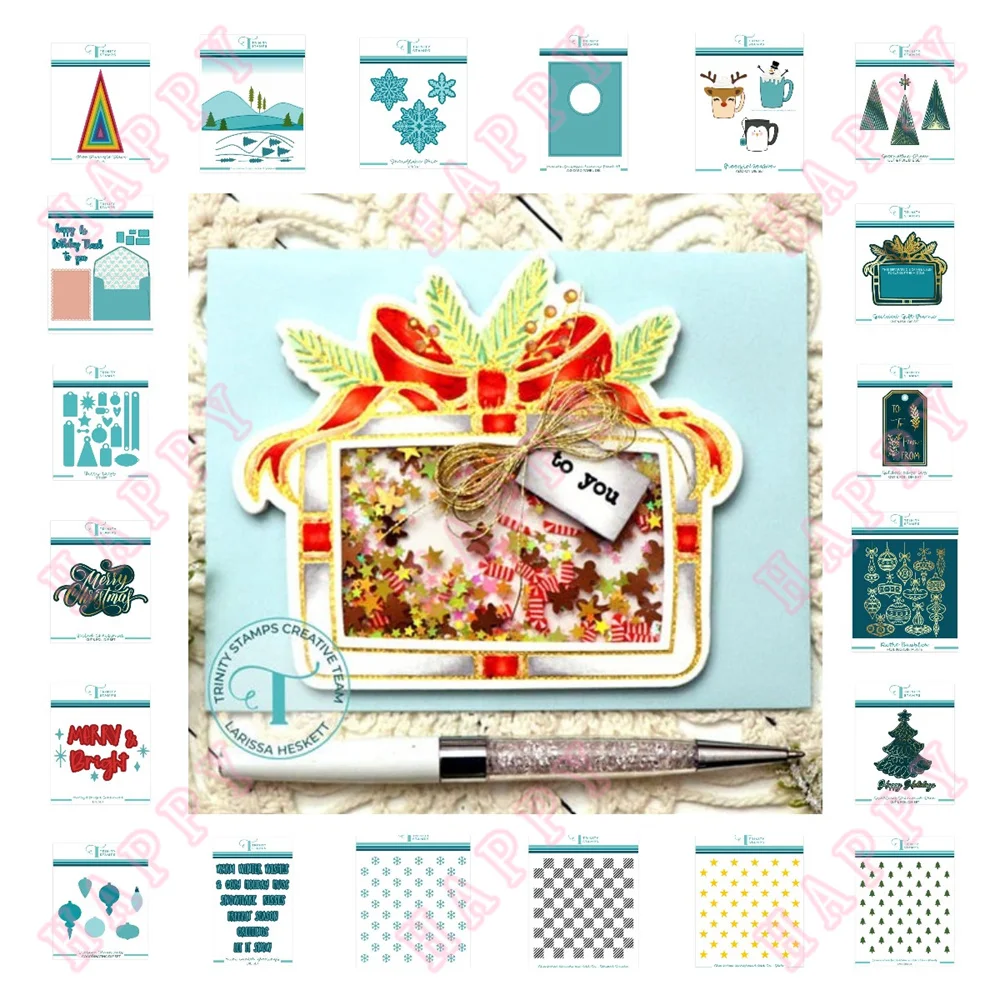 Christmas Sentiment Metal Cutting Dies Swirling Shimmer Tree Holiday Candle Frosty Scrapbook Diary Decoration Embossing Template
Christmas Sentiment Metal Cutting Dies Swirling Shimmer Tree Holiday Candle Frosty Scrapbook Diary Decoration Embossing Template