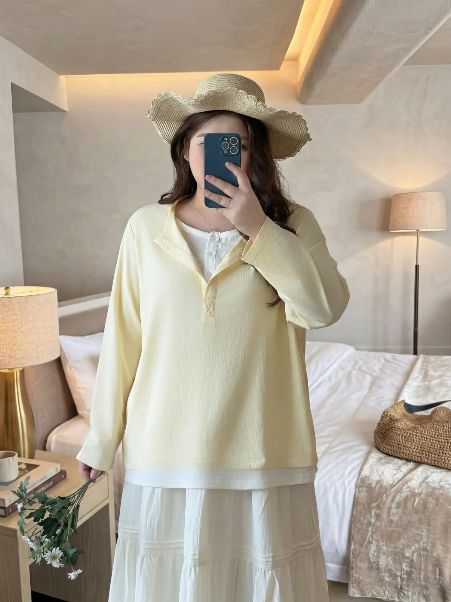 Spring Large Size Women's Casual Long Sleeve T-Shirt Soft Base Layer Top Commute Style Standard Fit Polyester Lyocell Cotton ...
Spring Large Size Women's Casual Long Sleeve T-Shirt Soft Base Layer Top Commute Style Standard Fit Polyester Lyocell Cotton ...