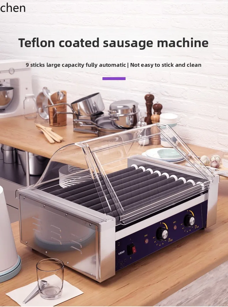 ZML Sausage Grill Machine Commercial Small Household Desktop Hot Dog Machine Sausage Ham Sausage Hot Dog Automatic Oven Machine
ZML Sausage Grill Machine Commercial Small Household Desktop Hot Dog Machine Sausage Ham Sausage Hot Dog Automatic Oven Machine