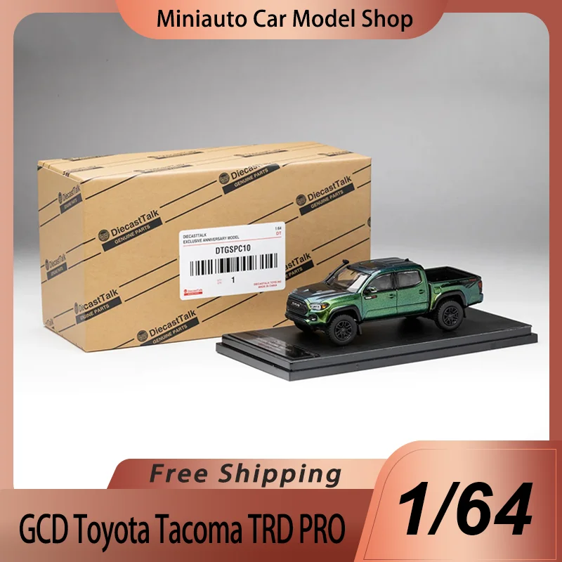 New In Stocck Diecasttalk Gcd 1:64 Toyota Tacoma Trd Pro Alloy Miniature Diecast Model Color Changing Green Car Model Custom Toy
New In Stocck Diecasttalk Gcd 1:64 Toyota Tacoma Trd Pro Alloy Miniature Diecast Model Color Changing Green Car Model Custom Toy