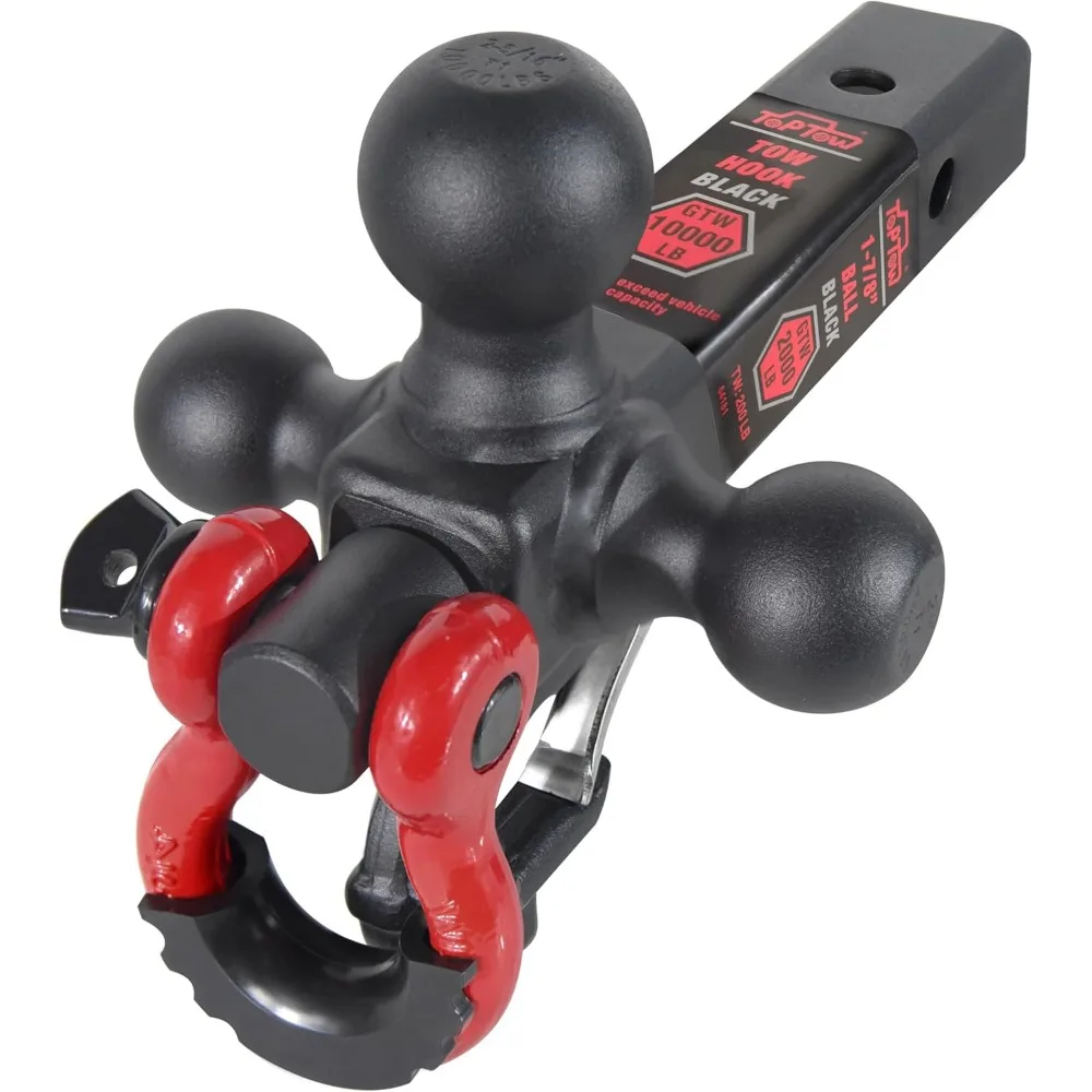 Tri-Ball Hitch Mount with Matte Black Finish, Fits 2-Inch Receiver, Multi-Size Balls for Versatile Towing
Tri-Ball Hitch Mount with Matte Black Finish, Fits 2-Inch Receiver, Multi-Size Balls for Versatile Towing