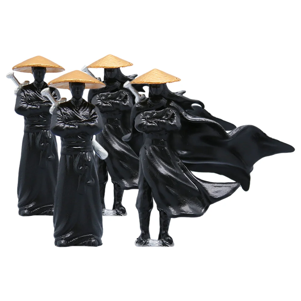 4 Pcs Chivalrous Trinkets Bonsai Decorations Miniature Ancient Chinese Figurines Micro Black
4 Pcs Chivalrous Trinkets Bonsai Decorations Miniature Ancient Chinese Figurines Micro Black