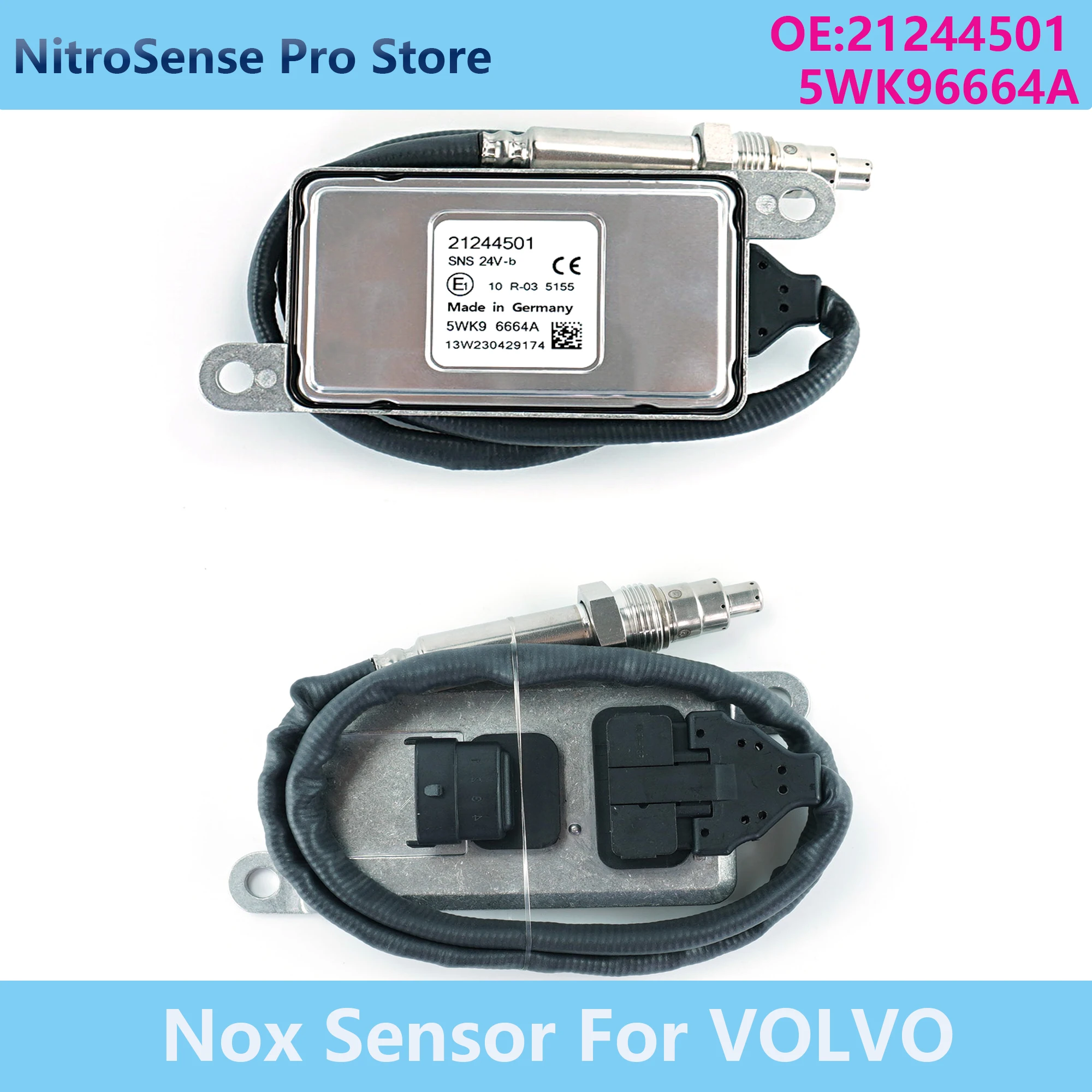 5WK96664A 21244501 24V High Quality Nitrogen Oxide Sensor Fits For FH FM 5WK9 6664A NOx sensor
5WK96664A 21244501 24V High Quality Nitrogen Oxide Sensor Fits For FH FM 5WK9 6664A NOx sensor